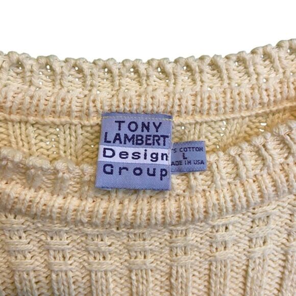 Tony Lambert Vintage Textured Crewneck Sweater Size Large - Picture 5 of 8